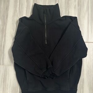 Lululemon oversized funnel neck half zip long, xs/s